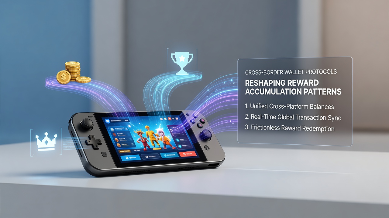 Darstellung von Datenflüssen und Belohnungsakkumulation in hybriden mobilen Gaming-Setups